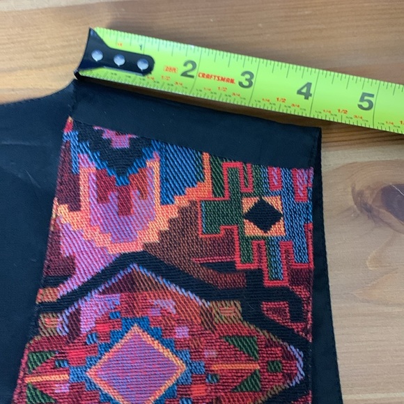 Deborah Murray Vintage  Aztec Theme Vest, Back Tie, Size Med Excellent Condition - Picture 6 of 11